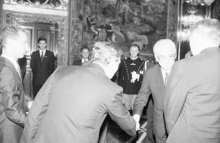 Gabriel Tarr Myers, nuovo ambasciatore della Repubblica di Liberia; Ahmed Ghaith Abdallah, nuovo ambasciatore del Kuwait; Niels Boel, nuovo ambasciatore del Regno di Danimarca: presentazione lettere credenziali