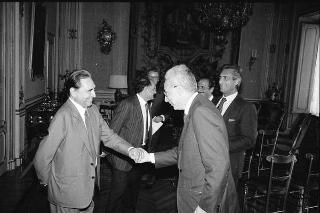 Incontro del Presidente della Repubblica Francesco Cossiga con  i componenti della Commissione per il lavoro penitenziario