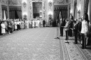 Incontro del Presidente della Repubblica Francesco Cossiga con  una delegazione del NATO Defence College