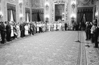 Incontro del Presidente della Repubblica Francesco Cossiga con  una delegazione del NATO Defence College