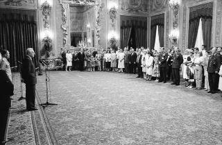 Incontro del Presidente della Repubblica Francesco Cossiga con  una delegazione del NATO Defence College