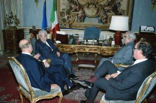 Il Presidente della Repubblica Francesco Cossiga incontra Luis Herrera Campins, già Presidente della repubblica del Venezuela