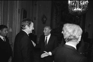 Incontro del Presidente della Repubblica Francesco Cossiga con  i componenti della Corte e della Commissione europea dei diritti dell'uomo