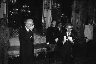 Incontro del Presidente della Repubblica Francesco Cossiga con  i componenti del Consiglio nazionale dell'Ordine dei giornalisti