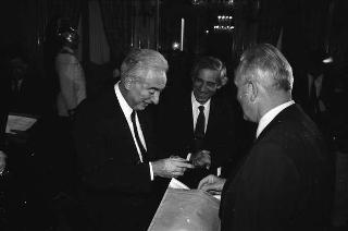 Incontro del Presidente della Repubblica Francesco Cossiga con  i componenti del Consiglio nazionale dell'Ordine dei giornalisti
