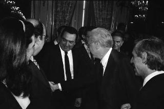 Incontro del Presidente della Repubblica Francesco Cossiga con  i componenti del Consiglio nazionale dell'Ordine dei giornalisti
