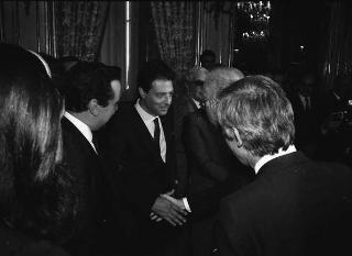 Incontro del Presidente della Repubblica Francesco Cossiga con  i componenti del Consiglio nazionale dell'Ordine dei giornalisti
