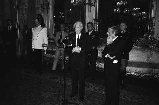 Incontro del Presidente della Repubblica Francesco Cossiga con  i componenti del Consiglio nazionale dell'Ordine dei giornalisti