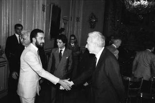 Incontro del Presidente della Repubblica Francesco Cossiga con la Giuria e i vincitori del Premio letterario Tevere