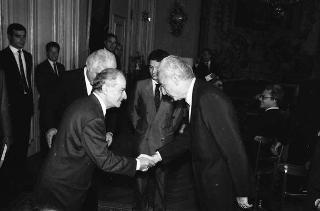 Incontro del Presidente della Repubblica Francesco Cossiga con la Giuria e i vincitori del Premio letterario Tevere
