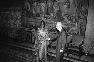 Incontro del Presidente della Repubblica Francesco Cossiga con il Presidente della Repubblica del Benin il Generale Mathieu Kerekou
