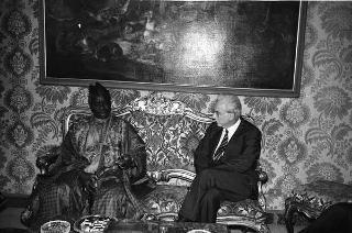 Incontro del Presidente della Repubblica Francesco Cossiga con il Presidente della Repubblica del Benin il Generale Mathieu Kerekou