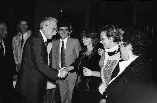 Incontro del Presidente della Repubblica Francesco Cossiga con una delegazione di iscritti al Circolo culturale "Verso l'Europa" di Arezzo