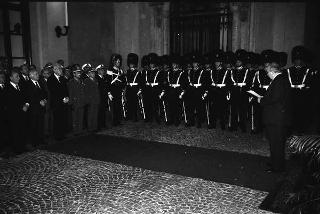 Cerimonia di inaugurazione della lapide celebrativa del 40° anniversario della fondazione della Repubblica nel Palazzo del Quirinale