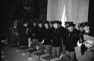 Incontro con una delegazione di allievi dell'Accademia militare di Modena, in servizio di Guardia d'Onore al Palazzo del Quirinale