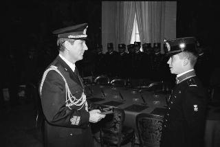 Incontro con una delegazione di allievi dell'Accademia militare di Modena, in servizio di Guardia d'Onore al Palazzo del Quirinale