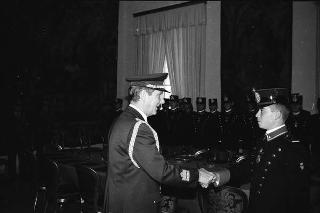 Incontro con una delegazione di allievi dell'Accademia militare di Modena, in servizio di Guardia d'Onore al Palazzo del Quirinale