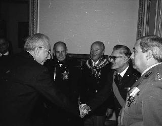 Incontro con i presidenti delle Associazioni combattentistiche e d'arma