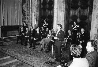 Incontro con il Comitato organizzatore di "Italia '90" e presentazione dei Campionati del mondo di calcio del 1990