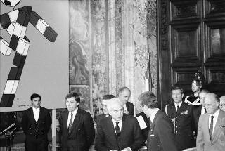 Incontro con il Comitato organizzatore di "Italia '90" e presentazione dei Campionati del mondo di calcio del 1990