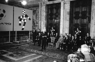 Incontro con il Comitato organizzatore di "Italia '90" e presentazione dei Campionati del mondo di calcio del 1990