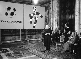 Incontro con il Comitato organizzatore di "Italia '90" e presentazione dei Campionati del mondo di calcio del 1990