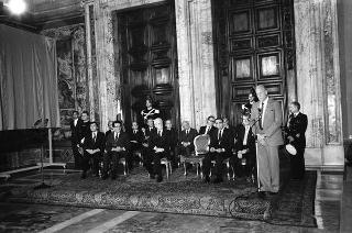 Incontro con il Comitato organizzatore di "Italia '90" e presentazione dei Campionati del mondo di calcio del 1990