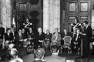 Incontro con il Comitato organizzatore di "Italia '90" e presentazione dei Campionati del mondo di calcio del 1990
