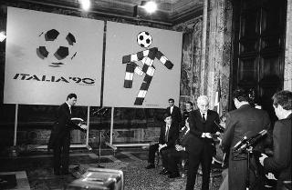 Incontro con il Comitato organizzatore di "Italia '90" e presentazione dei Campionati del mondo di calcio del 1990