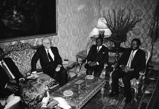 Incontro con il Presidente della Repubblica dell'Uganda Yoweri Museveni