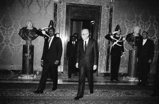 Incontro con il Presidente della Repubblica dell'Uganda Yoweri Museveni