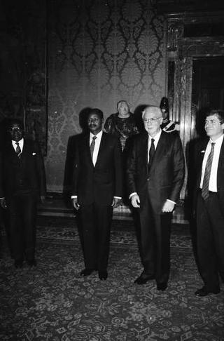 Incontro con il Presidente della Repubblica dell'Uganda Yoweri Museveni