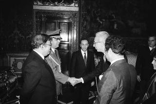 Sven Fredrik Hedin, nuovo ambasciatore del Regno di Svezia; Noureddine Mejdoub, nuovo ambasciatore della Repubblica di Tunisia; Friedrik Ruth, nuovo ambasciatore della Repubblica Federale di Germania: presentazione lettere credenziali