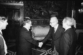 Sven Fredrik Hedin, nuovo ambasciatore del Regno di Svezia; Noureddine Mejdoub, nuovo ambasciatore della Repubblica di Tunisia; Friedrik Ruth, nuovo ambasciatore della Repubblica Federale di Germania: presentazione lettere credenziali