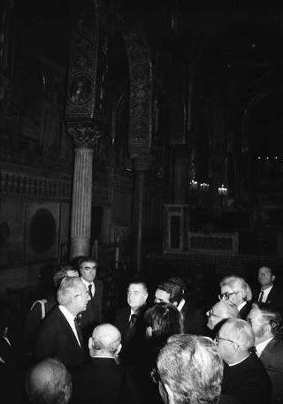 Visita ufficiale del Presidente della Repubblica Francesco Cossiga alla città di Palermo, in occasione del 50° anniversario della morte di Luigi Pirandello