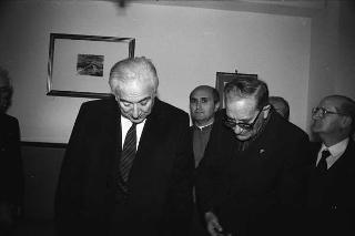 Visita ufficiale del Presidente della Repubblica Francesco Cossiga alla città di Palermo, in occasione del 50° anniversario della morte di Luigi Pirandello