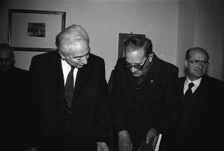 Visita ufficiale del Presidente della Repubblica Francesco Cossiga alla città di Palermo, in occasione del 50° anniversario della morte di Luigi Pirandello