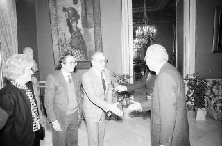 Visita ufficiale del Presidente della Repubblica Francesco Cossiga alla città di Palermo, in occasione del 50° anniversario della morte di Luigi Pirandello