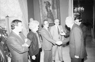 Visita ufficiale del Presidente della Repubblica Francesco Cossiga alla città di Palermo, in occasione del 50° anniversario della morte di Luigi Pirandello
