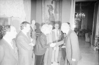 Visita ufficiale del Presidente della Repubblica Francesco Cossiga alla città di Palermo, in occasione del 50° anniversario della morte di Luigi Pirandello