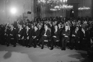 Visita ufficiale del Presidente della Repubblica Francesco Cossiga alla città di Palermo, in occasione del 50° anniversario della morte di Luigi Pirandello