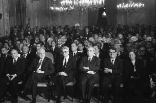 Visita ufficiale del Presidente della Repubblica Francesco Cossiga alla città di Palermo, in occasione del 50° anniversario della morte di Luigi Pirandello