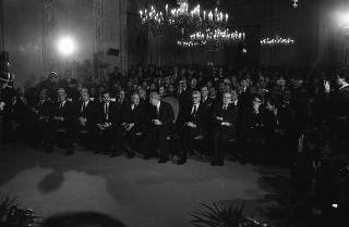 Visita ufficiale del Presidente della Repubblica Francesco Cossiga alla città di Palermo, in occasione del 50° anniversario della morte di Luigi Pirandello