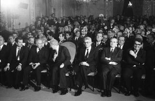 Visita ufficiale del Presidente della Repubblica Francesco Cossiga alla città di Palermo, in occasione del 50° anniversario della morte di Luigi Pirandello