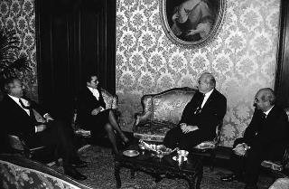 Visita ufficiale del Presidente della Repubblica Francesco Cossiga alla città di Palermo, in occasione del 50° anniversario della morte di Luigi Pirandello