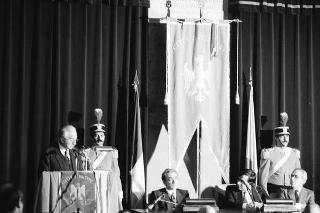 Visita ufficiale del Presidente della Repubblica Francesco Cossiga alla città di Palermo, in occasione del 50° anniversario della morte di Luigi Pirandello