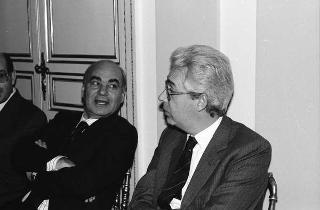 Visita ufficiale del Presidente della Repubblica Francesco Cossiga alla città di Palermo, in occasione del 50° anniversario della morte di Luigi Pirandello