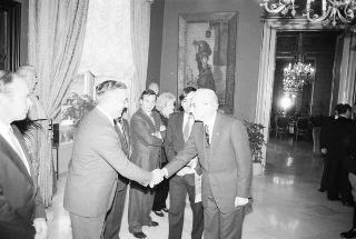 Visita ufficiale del Presidente della Repubblica Francesco Cossiga alla città di Palermo, in occasione del 50° anniversario della morte di Luigi Pirandello