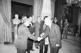 Visita ufficiale del Presidente della Repubblica Francesco Cossiga alla città di Palermo, in occasione del 50° anniversario della morte di Luigi Pirandello