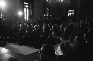 Visita ufficiale del Presidente della Repubblica Francesco Cossiga alla città di Palermo, in occasione del 50° anniversario della morte di Luigi Pirandello
